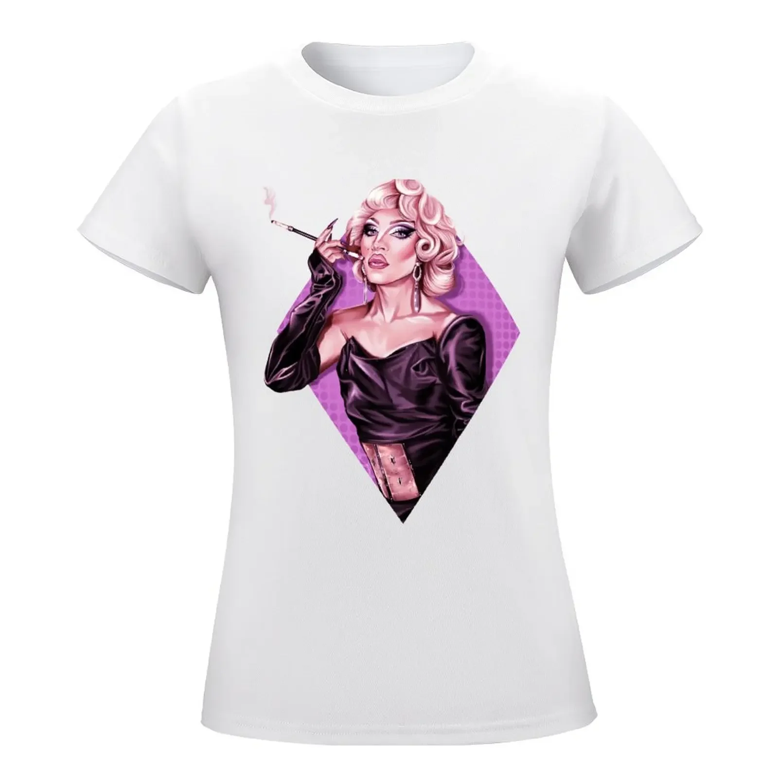 Vivian Vanderpuss - Canada’s Drag Race Season 3 T-shirt Short sleeve tee korean fashion korean Women's clothes