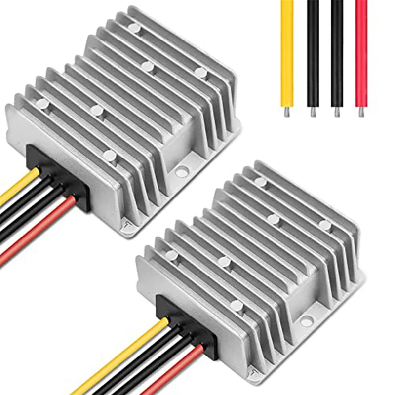 

RANA 2 Pack DC Voltage Reducer Converter DC 36V/48V To 12V Automatic Step Down Voltage For Golf Cart Club Car