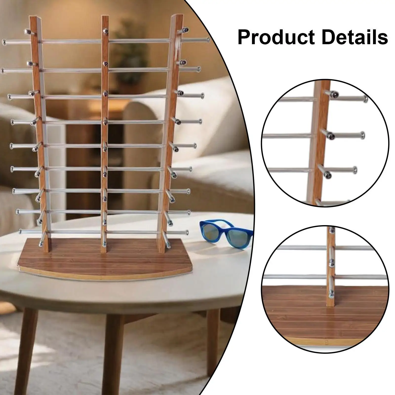 Glasses Display Stand Multi Layers Sunglasses Holder Eyewear Holder Eyeglasses Rack for Showcase Exhibition Retail Home Malls