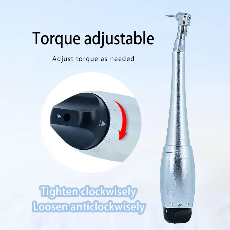 

Dental Implant Universal Torque Wrench Handpiece with 16pcs Screwdrivers 1pc Extra Latch Head 5 To 35 N.cm for Dentistry