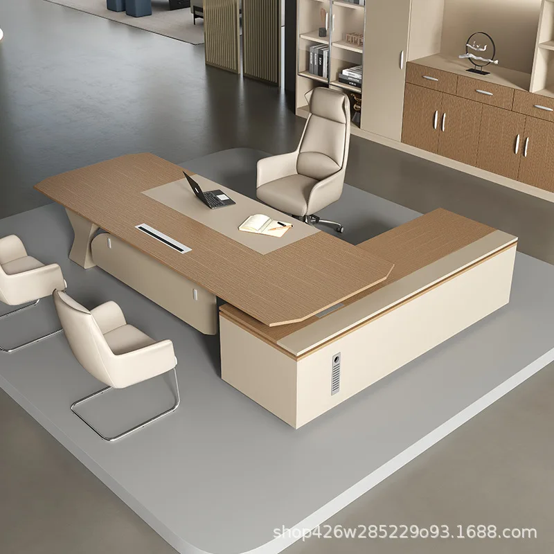 

Стол Boss, простой современный менеджер, супервизор, комбинация стола и стула, легкая роскошь