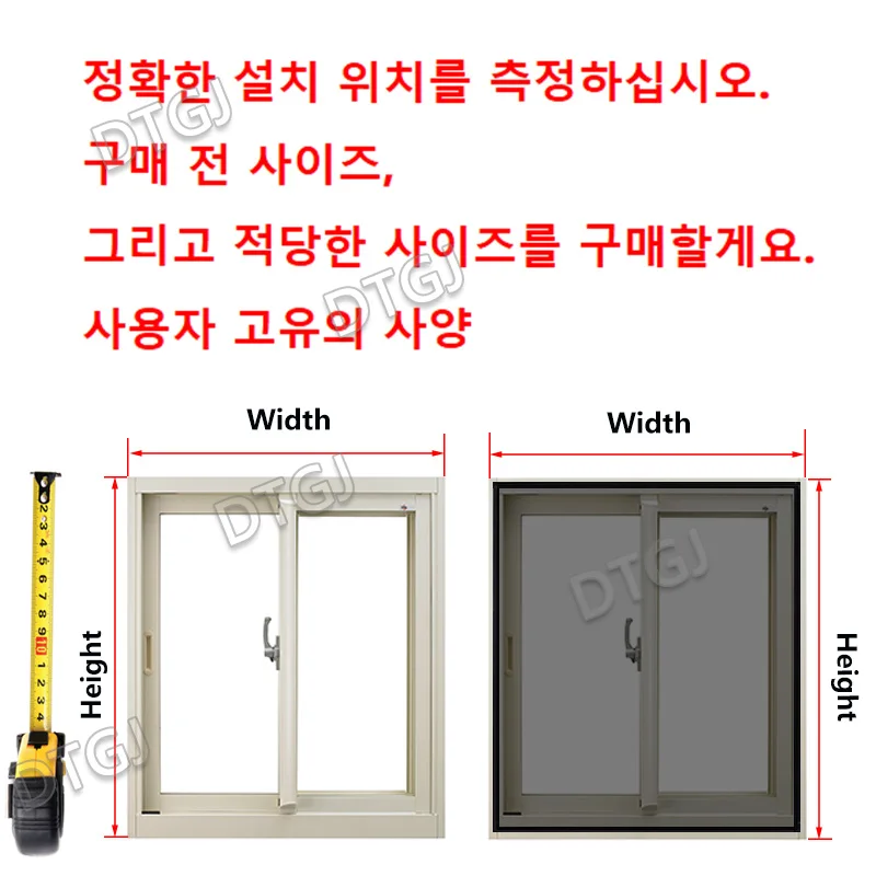 DTGJ Insect Mosquito Net Zipper Window Mesh White Custom Size Door Screen Tulle Invisible Fiberglass Against Mosquitoes Flies