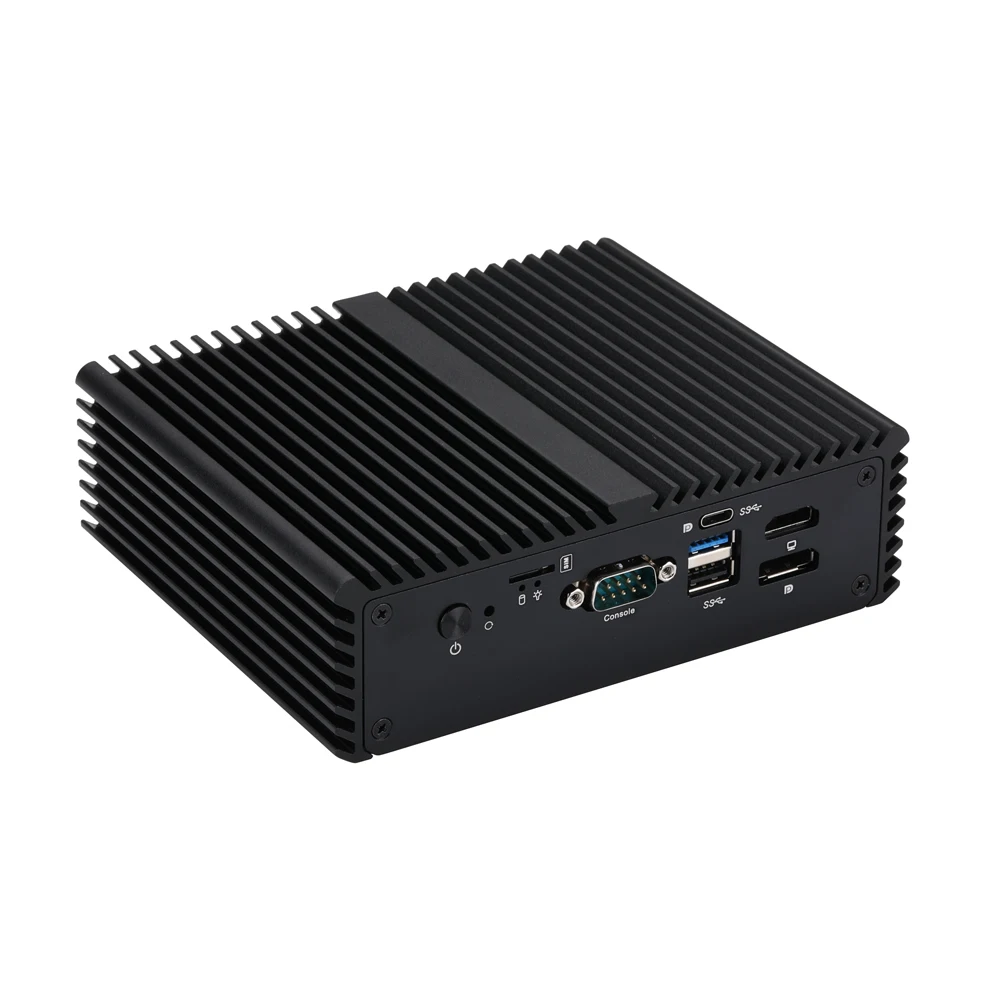 معالج Qotom Q10900G6 Series 6 LAN Mini PC N100/ N150 إلى جهاز توجيه المكتب المنزلي DIY جدار الحماية DDR5 RAM NVME SSD