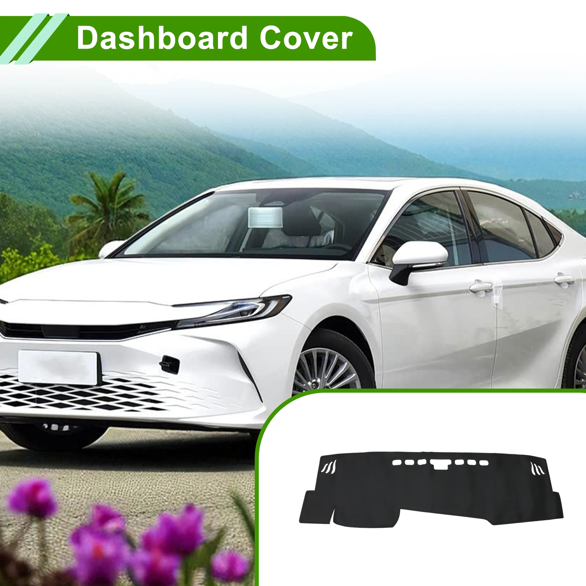 

Чехол на приборную панель UXCELL для Toyota Camry 2025, черный, 1 шт.