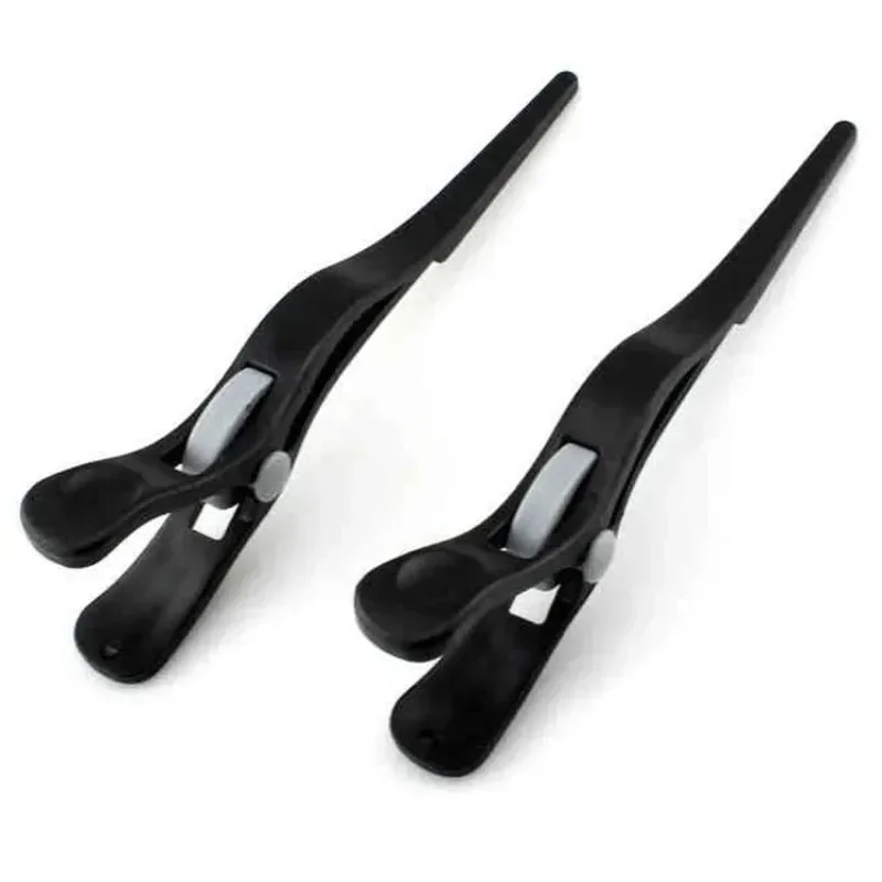 2024 Professional Hairdressing Salon Hairpins Black Plastic Single Prong DIY Alligator Hair Clip Hair Care Styling Tools 머리핀 헤어핀