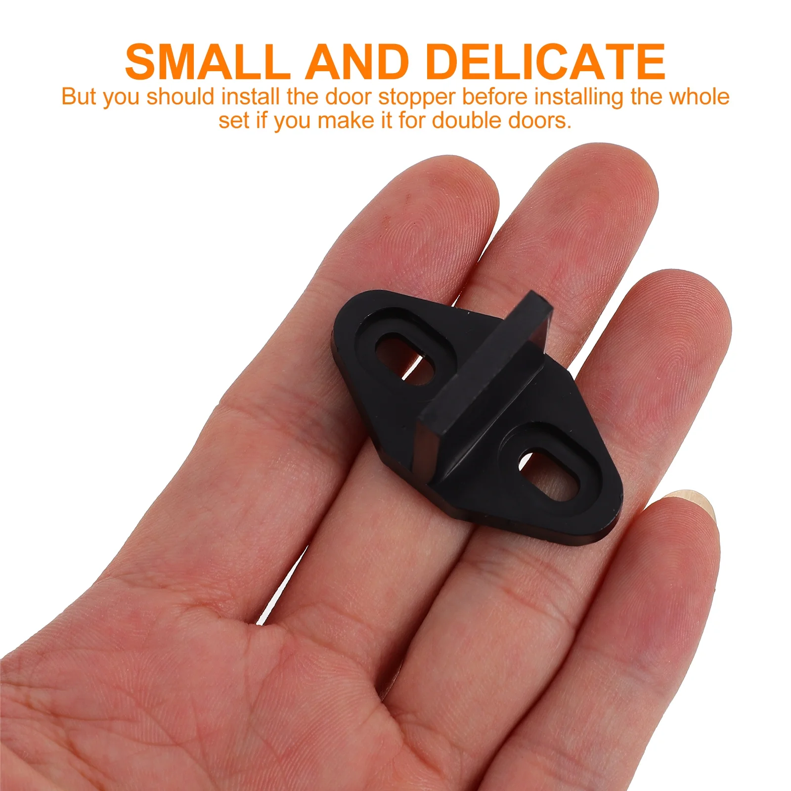 

2 Sets Sliding Closet Door Guide Barn Door Floor Mounted Stopper Hardware for Closet Swing Protection