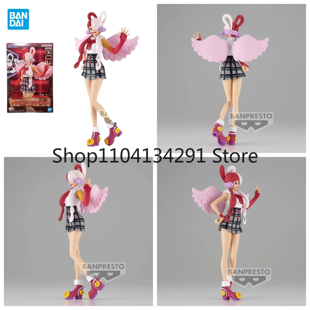 

Authentic Original Bandai One Piece Grand Line Series RED Red-Haired Diva Uta Prize Figure Birthday Gift Toy Collectible
