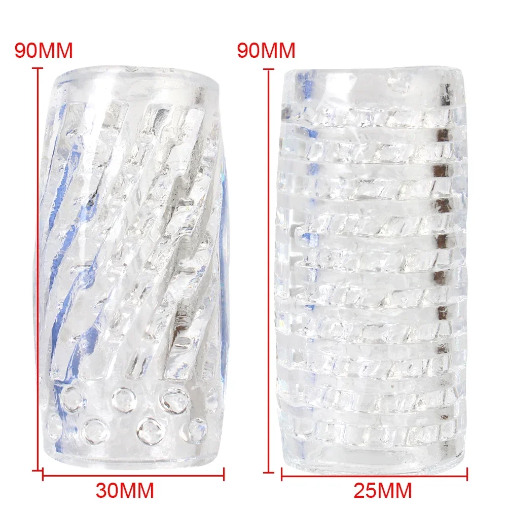 9 سنتيمتر ذكر الاستمناء شفافة الاصطناعي كس المهبل للرجال 18 حشفة مص القضيب مضخة المسامير التمارين المثيرة الجنس لعب