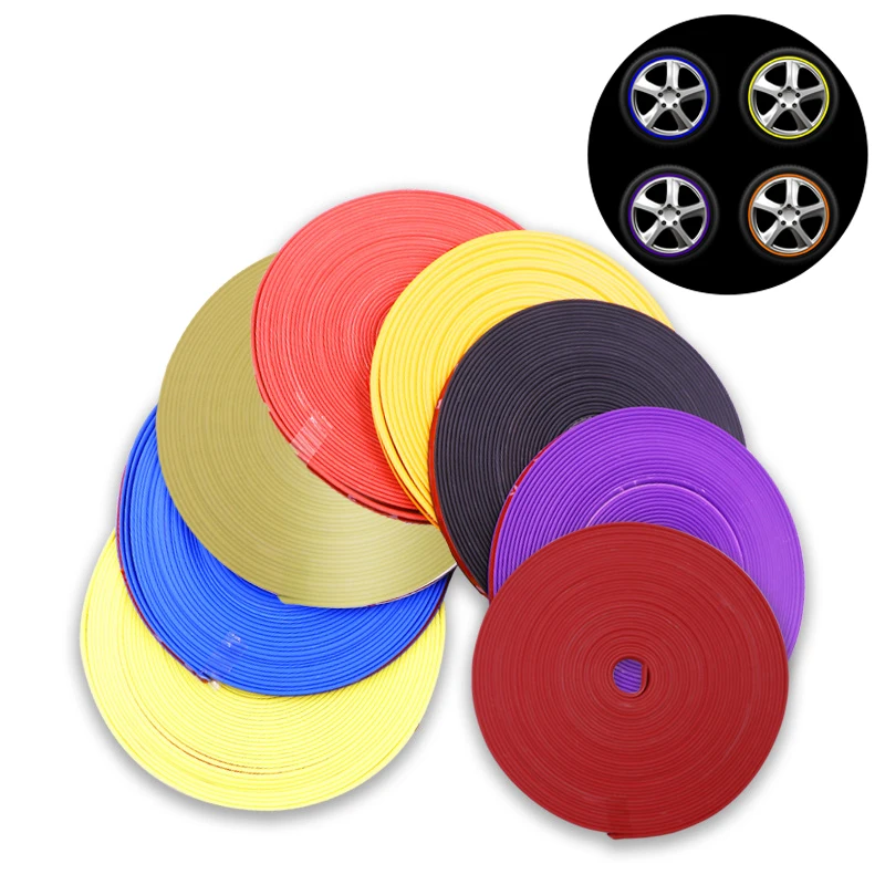 Car Rim Protection Strips Anti-scratch And Anti-collision Decorative Tape, Alloy Wheel Protection Strips, Easy To Install