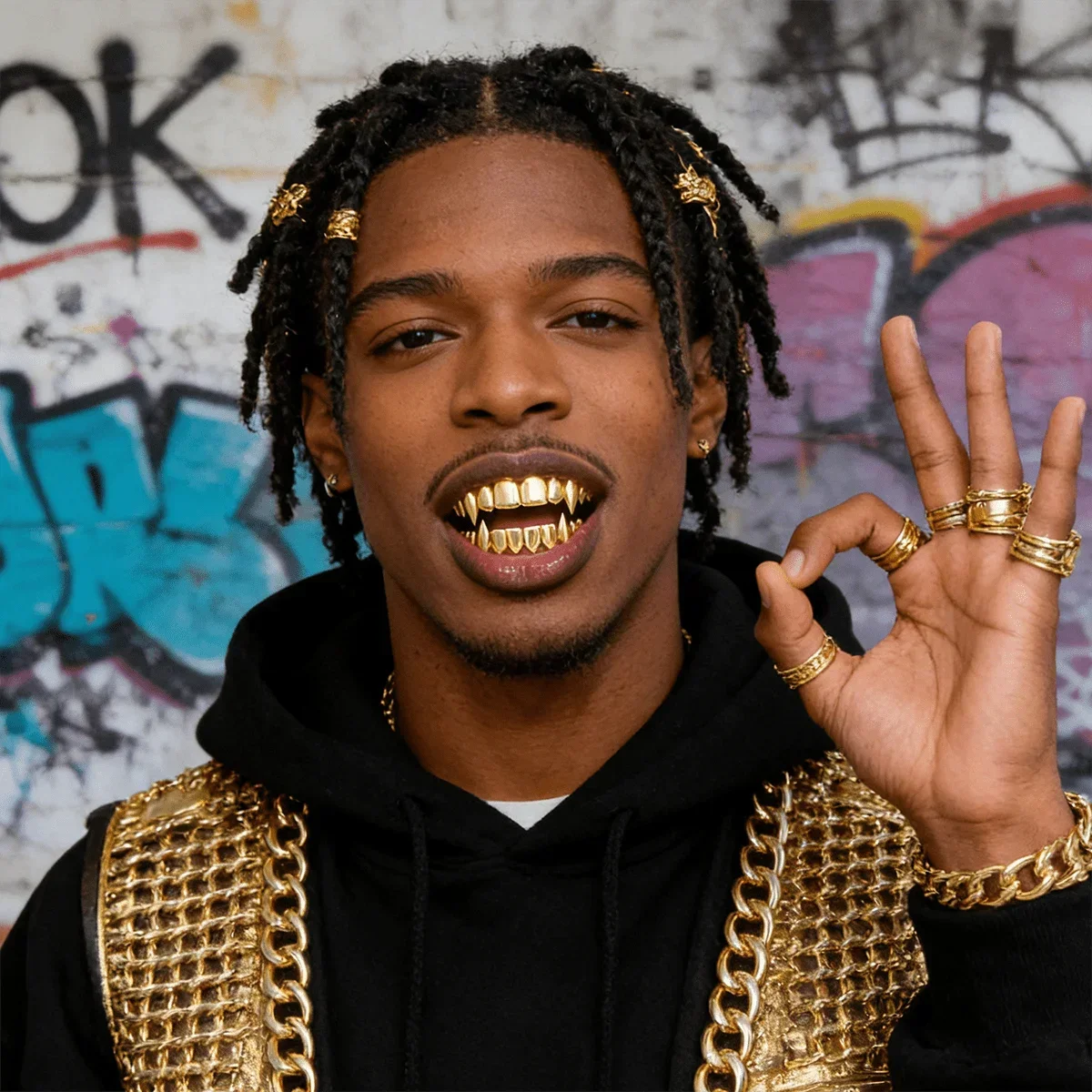 

Мужские аксессуары для зубов в стиле хип-хоп: позолоченные 18-каратным золотом 8-зубные брекеты, ретро-украшение в виде вампирских зубов, минималистичный дизайн, медный материал