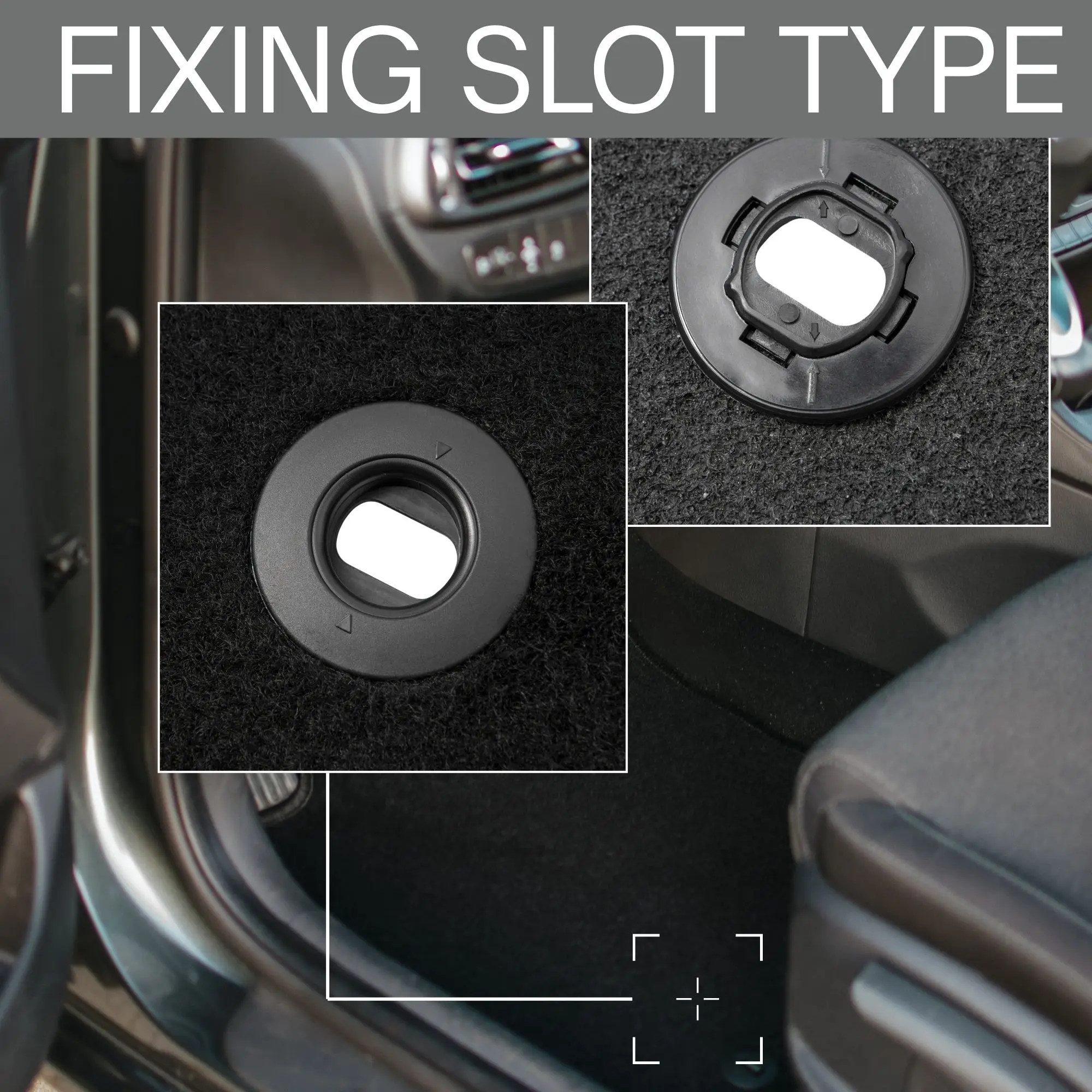 Картина 5: Комплект велюровых ковриков для минивэна Toyota Verso-S (2010-2015) -Черный (3 шт)