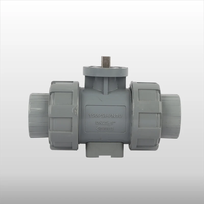 UPVC CPVC PPH PVDF Plastic True Union Diaphragm CPVC Ball Valve For Water Treatment