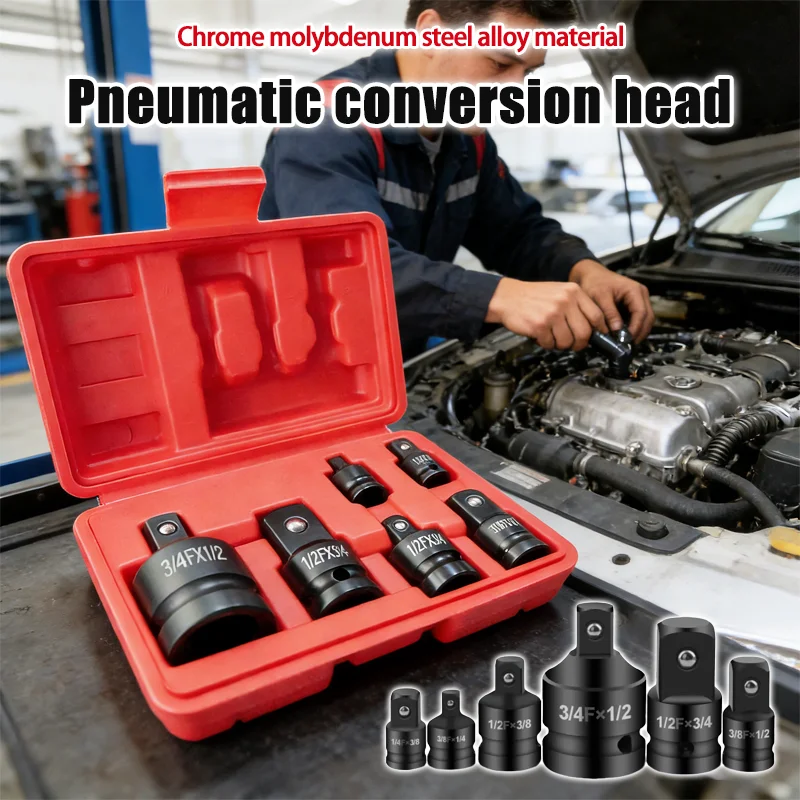 

Socket Converter Adapter Set for Handheld Tools Reducer Adapter 1/4 1/2 3/8 3/4 for Auto Bike Workshop Repair Tools