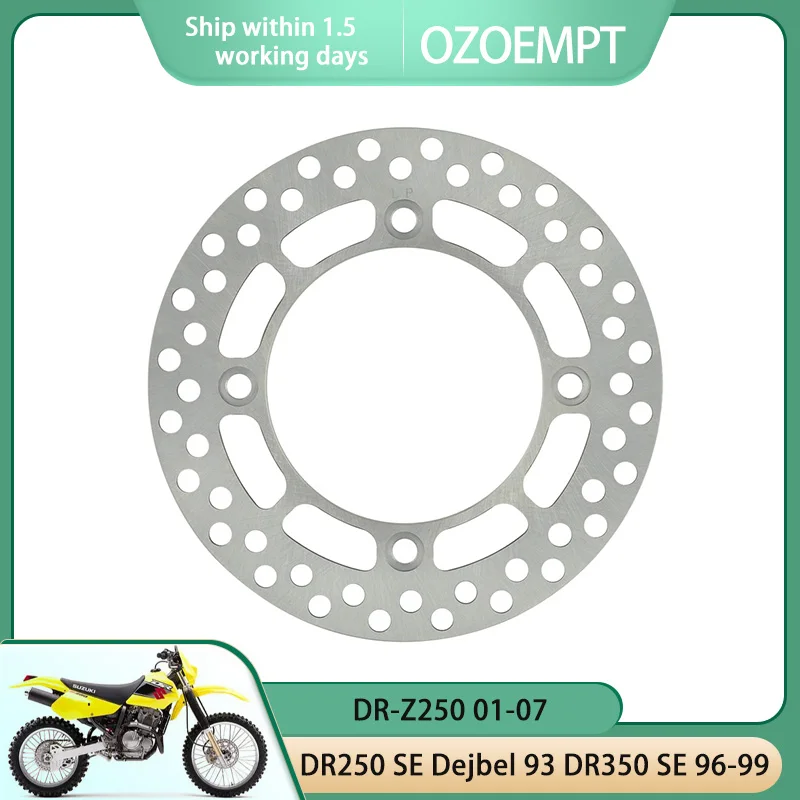 OZOEMPT Motorcycle Rear brake disc/plate Apply to DR250 SE Dejbel 93 DR350 SE 96-99 DR-Z250 01-07