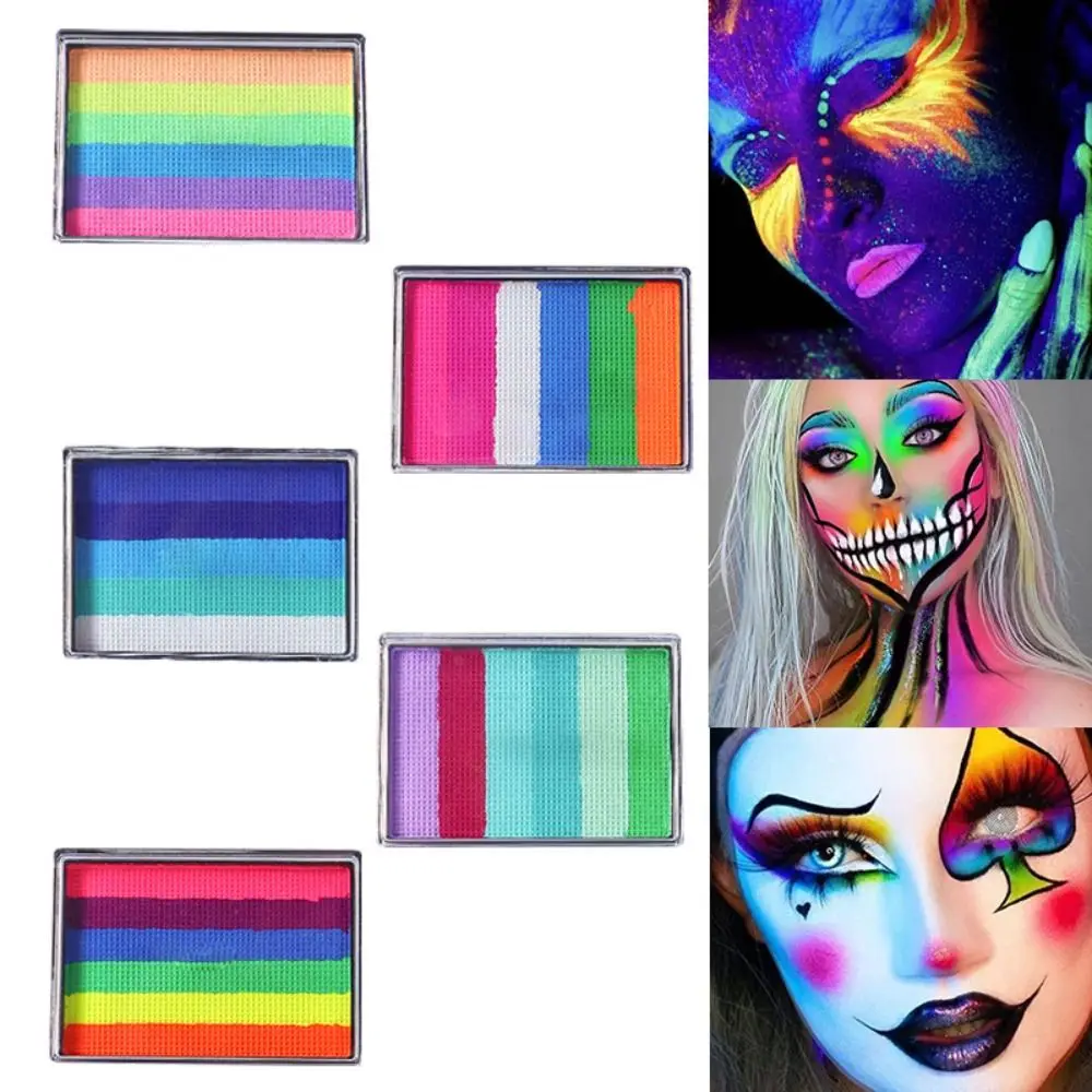 

Non-Toxic Face Painting Palette Bright Colors Water-Soluble Body Painted High Saturated Portable Painting Box Adult