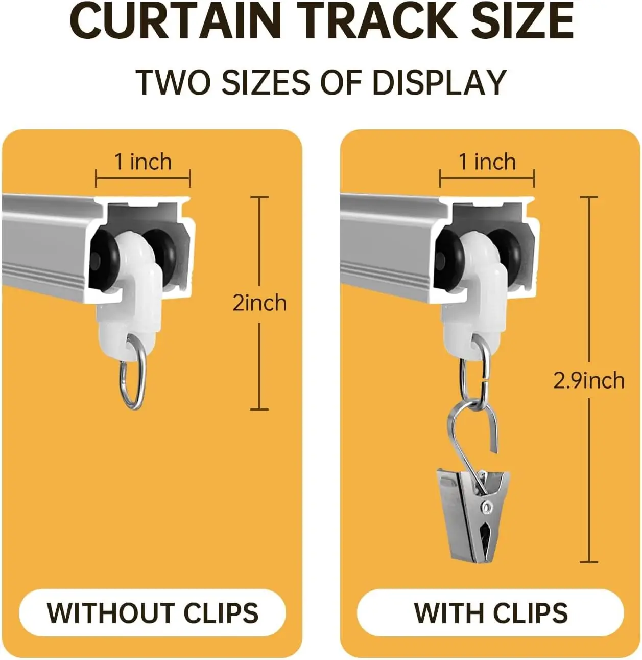 Riel de cortina de techo resistente, montado en la pared, rieles deslizantes para divisor de habitación y ducha, blanco de 18 pies