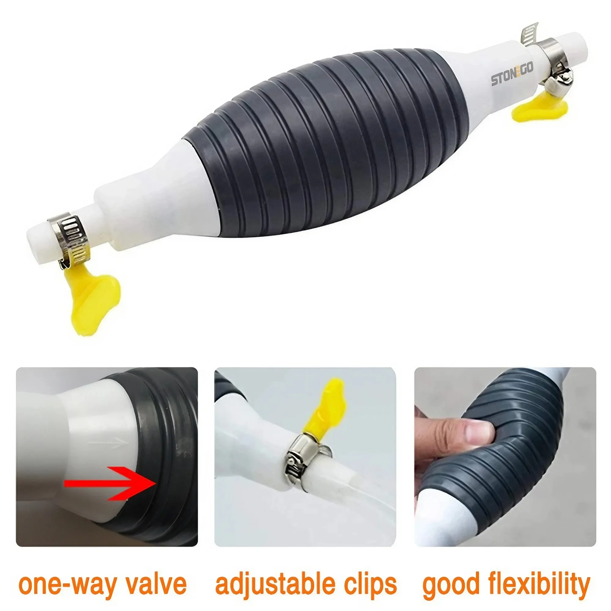 Car Fuel Gas Hand Primer Manual Pump Fuel Line Pump Fuel Pumps Car Tool Transfer Primer