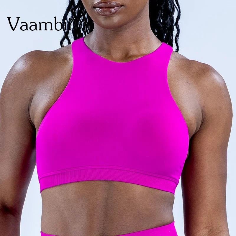 

Fitness Tank Top Comfort Dynamic Racer Yoga Bra Chest Pad Running Sports Bra Gym Top Women Stretch Pull Up Underwear Women Vest