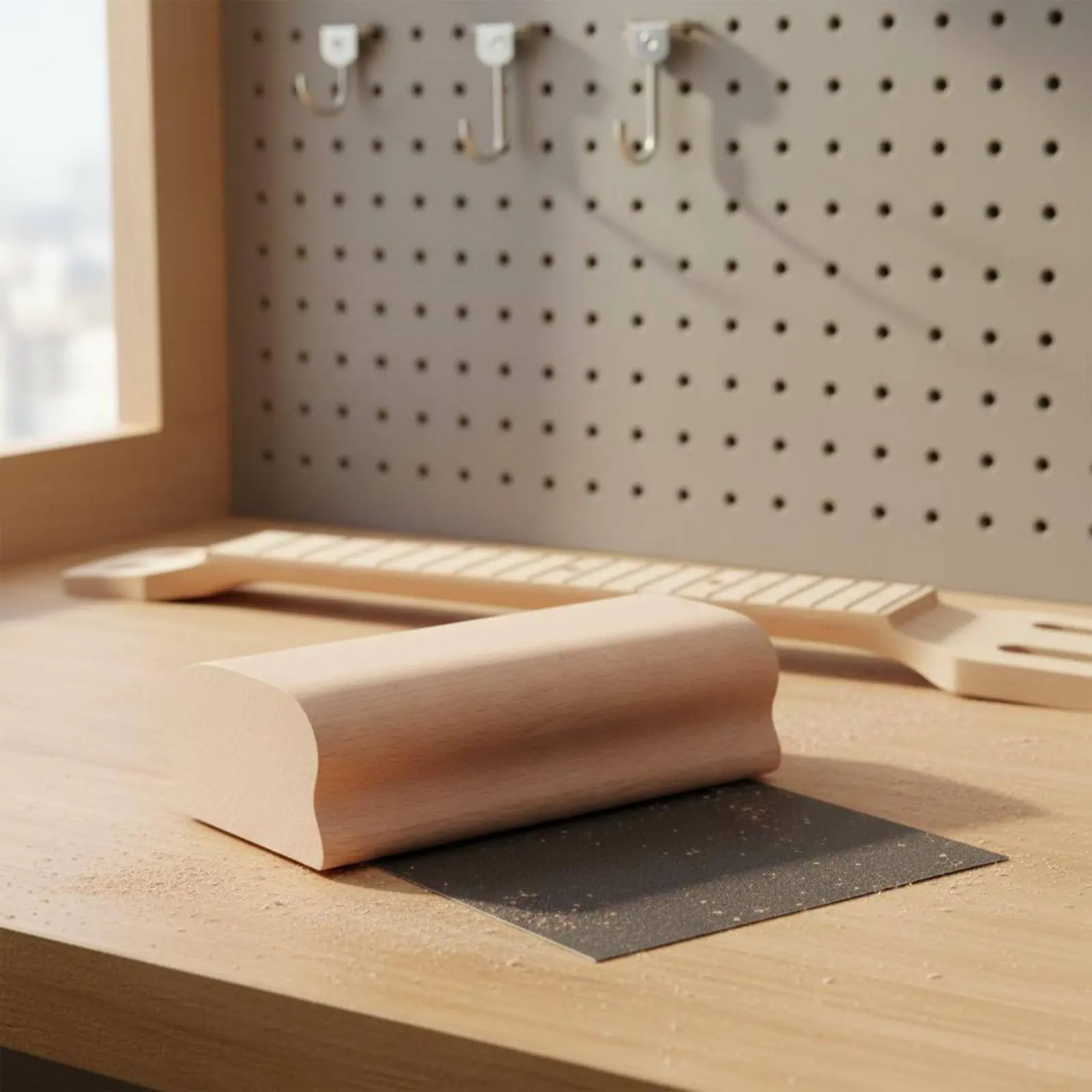 

Fretboard Bend Sanding Block Guitar Fret Leveling Block Bend Sanding Sanding Tool Luthier Supply for Workshop
