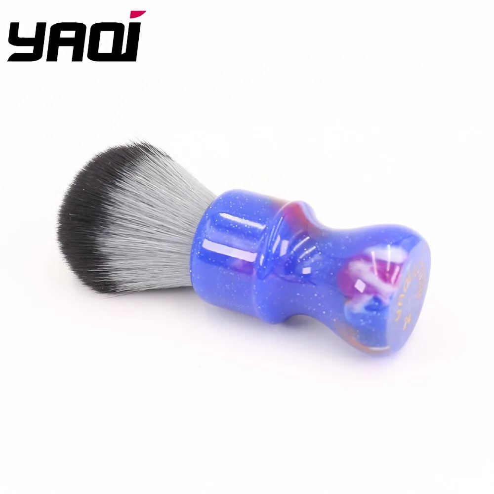 Picture 3: New 2026 Wet Shaving Brushes Yaqi 24MM Colorful Mysterious Space Color Handle Timber Wolf Knot Men Shaving Brushes