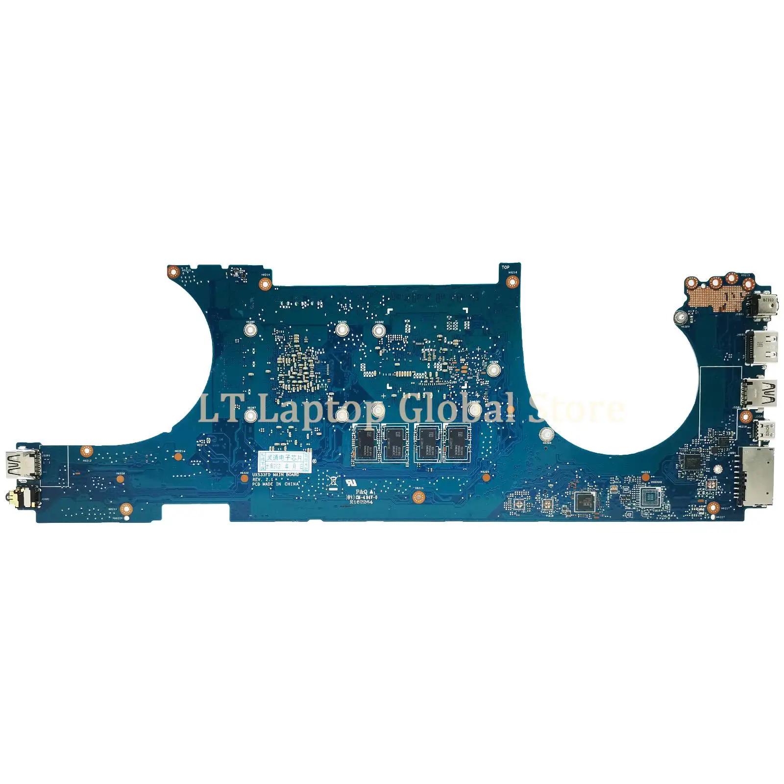 Imagem -03 - Laptop Ux533fd Placa-mãe para Asus Zenbook15 Ux533fn Ux533f Rx533f Placa-mãe I78565u I59265u Gtx1050 Mx150 8gb 16g-ram lt