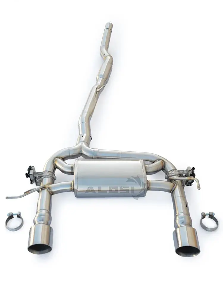 

Выхлопная система для Audi A3 MK1 1.8T 1996-2003, нержавеющая сталь, с клапаном, тюнинг, спортивный выхлоп, звук автомобиля