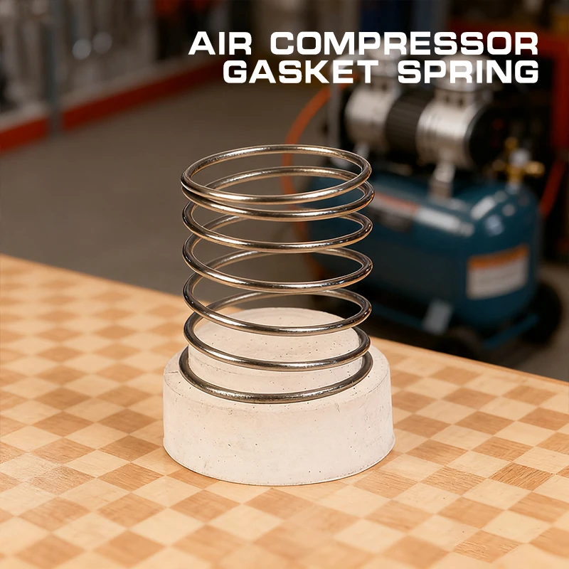 1PC Compressore d'aria Cuscinetti di tenuta in gomma Set di molle Valvola di ritegno del compressore d'aria Molla a bobina per compressore d'aria tipo 65/90/95/105