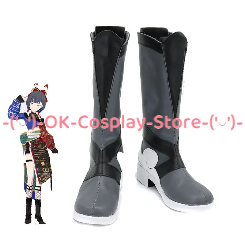 

Shiraishi An Cosplay Shoes Game Project Sekai Colorful Stage Cosplay Props PU Leather Shoes Halloween Boots Custom Made