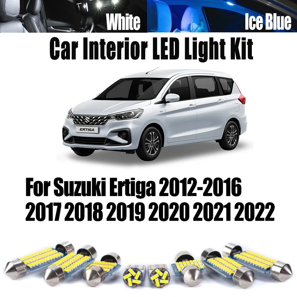 

Canbus For Suzuki Ertiga 2012-2016 2017 2018 2019 2020 2021 2022 Car License Plate Bulbs LED Interior Map Dome Trunk Light Kit