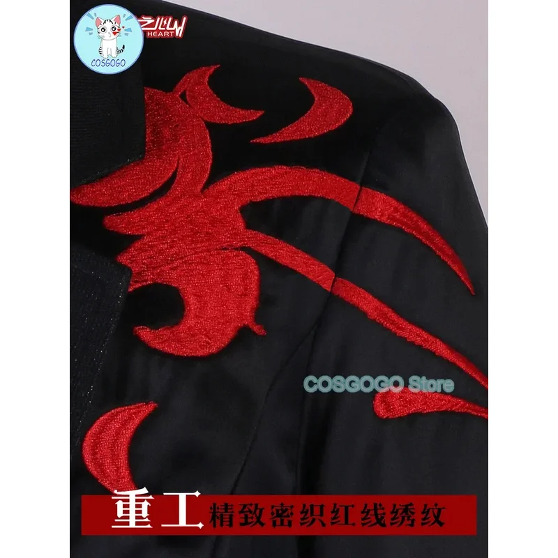 COSGOGO Vtuber にじさんじ 羊羽かんなえ クロノワール ゲームスーツ ゴージャスでハンサムなコスプレ衣装 ハロウィンパーティー ロールプレイ衣装v;6'h