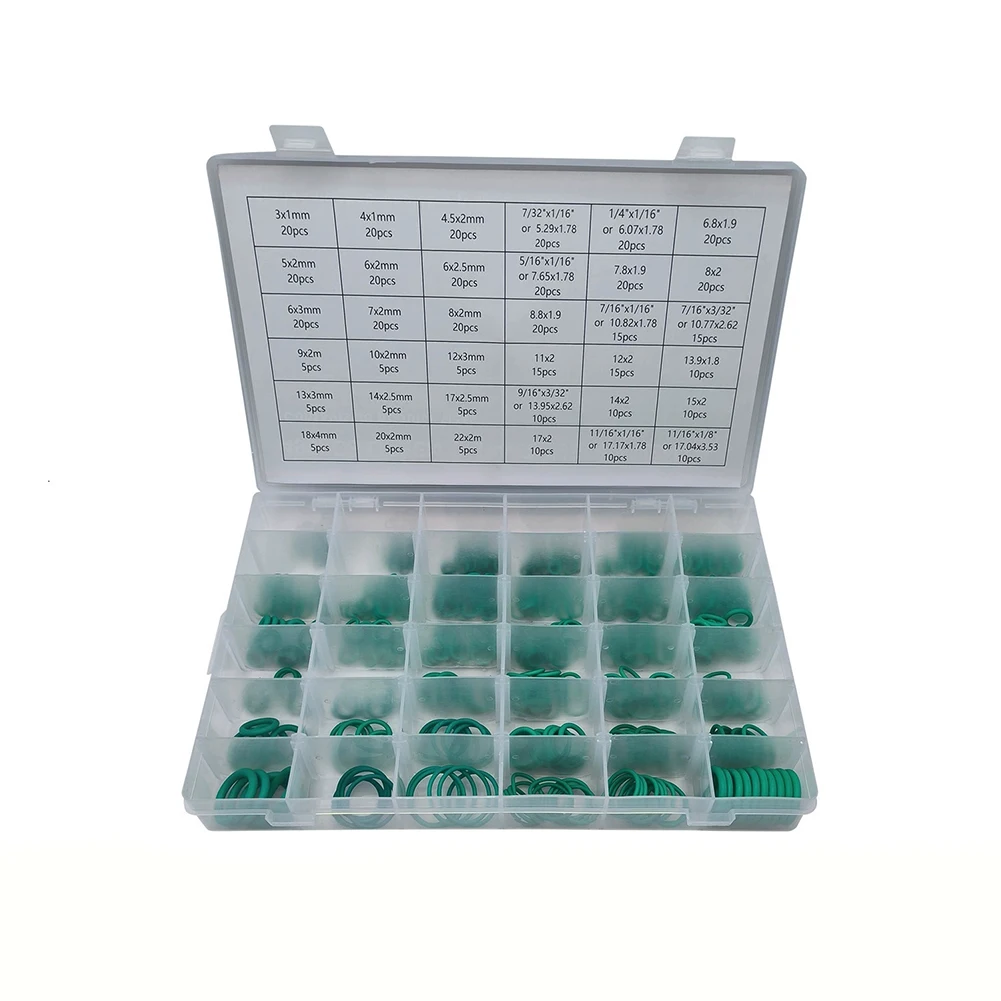 Assortment Pack O-ring Kit Nitrile Rubber Seal Prevents Air Oil Gas Water Leaks Organized Assortment Wide Compatibility