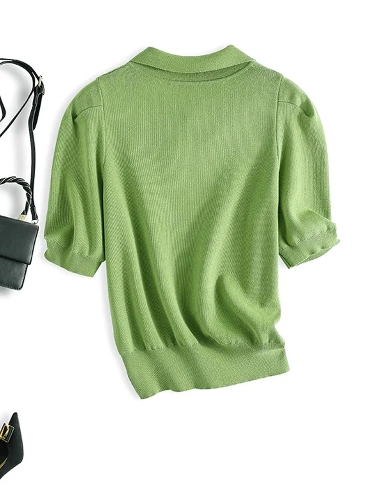 ملابس تريكو أنيقة Ne ort Sve تصميم مضاد للشيخوخة للتنقل Sle الكورية Faion Ele بلوزة أنيقة للنساء لصيف 2025