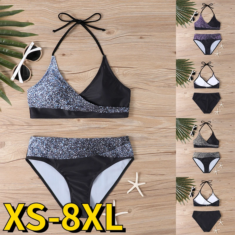 2023 New Women Retro Bathing Suit Swimsuit Female New Design Printing Bikini Swimwear Summer High Waist Two Piece Set Bath Suit