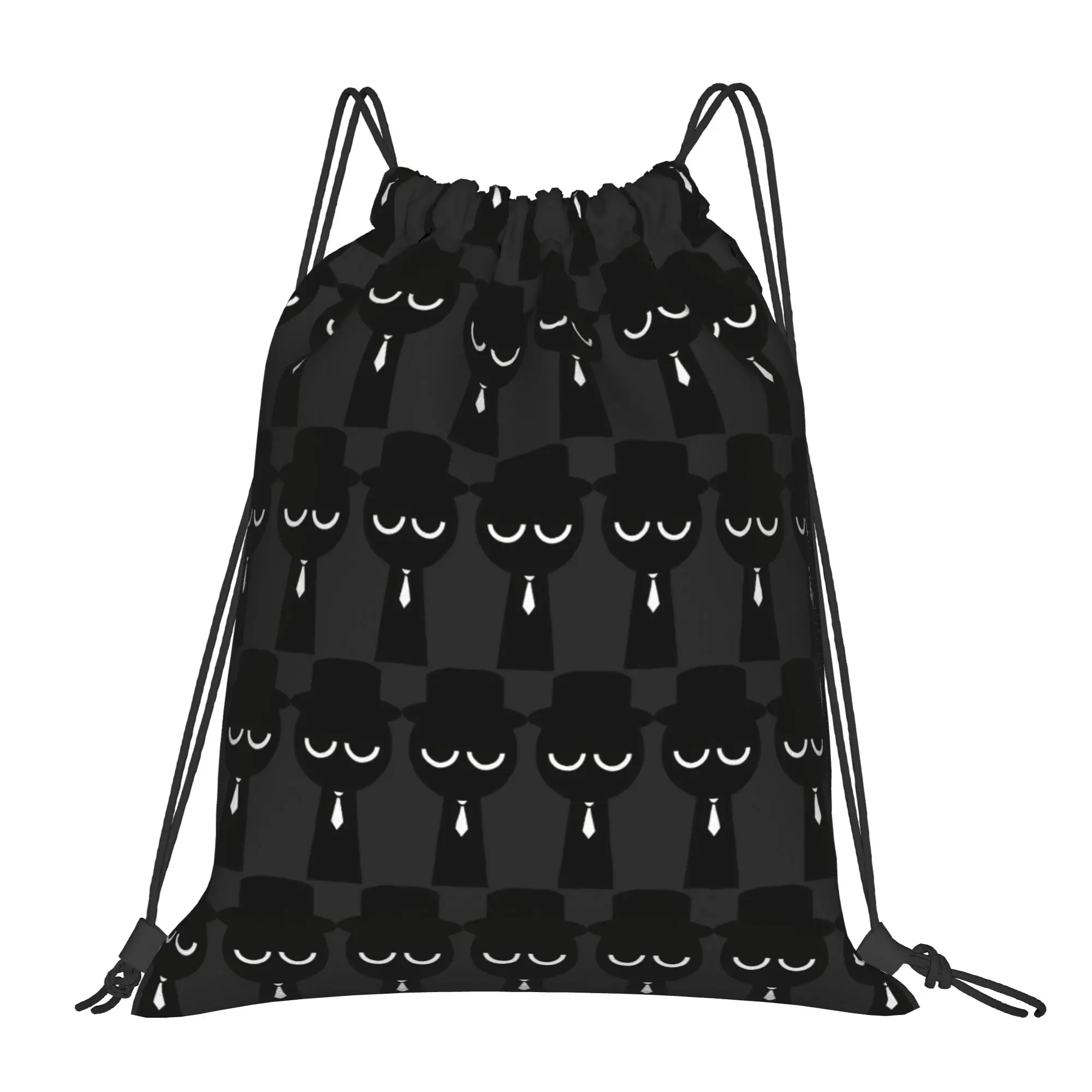 Sprunki Cartoon Anime Bag Drawstring Backpack Sports Gym Sackpack Water Resistant String Bag for Working Out 36cm (W) x 43cm (H)