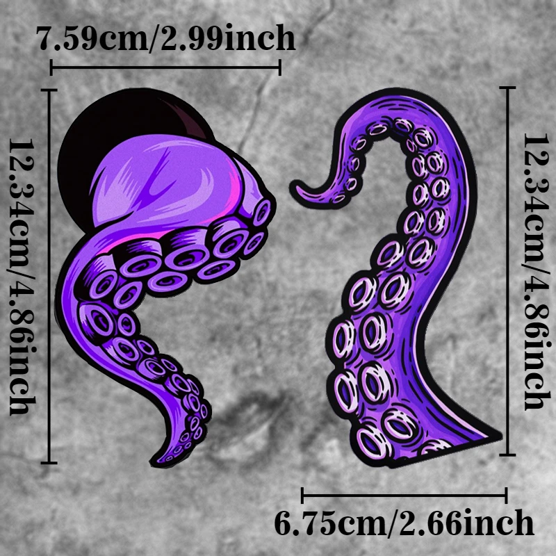Horror Cthulhu Sea Monster Tentacles Scooter Stickers Motorcyle Fuel Tank Vinyl Decals for BMW Kawasaki Yamaha Suzuki Honda Ktm view 2