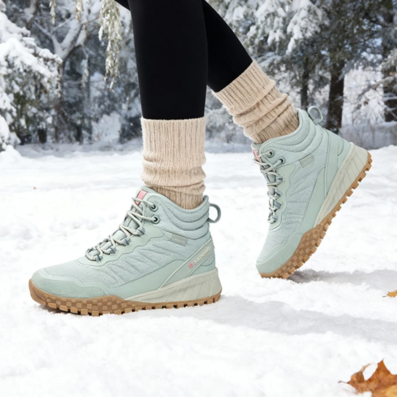 

Baasploa Women Ankle Snow Boots Winter Sports Sneakers 2025 Waterproof Tenis Non-Slip Comfortable Warm Plush Female Cotton Shoes
