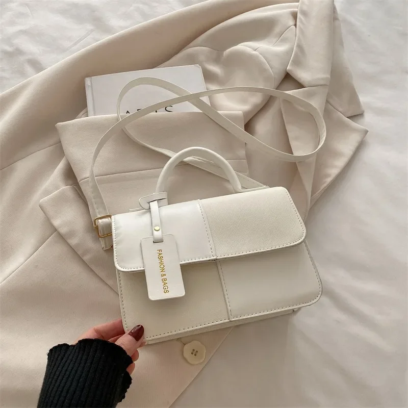 Elegante Damenhandtasche, Umhängetasche, Schultertasche, Tragetasche mit Druckknopfverschluss, Alltagsaccessoire, geometrisches Muster, für Modebegeisterte. – Detail 7