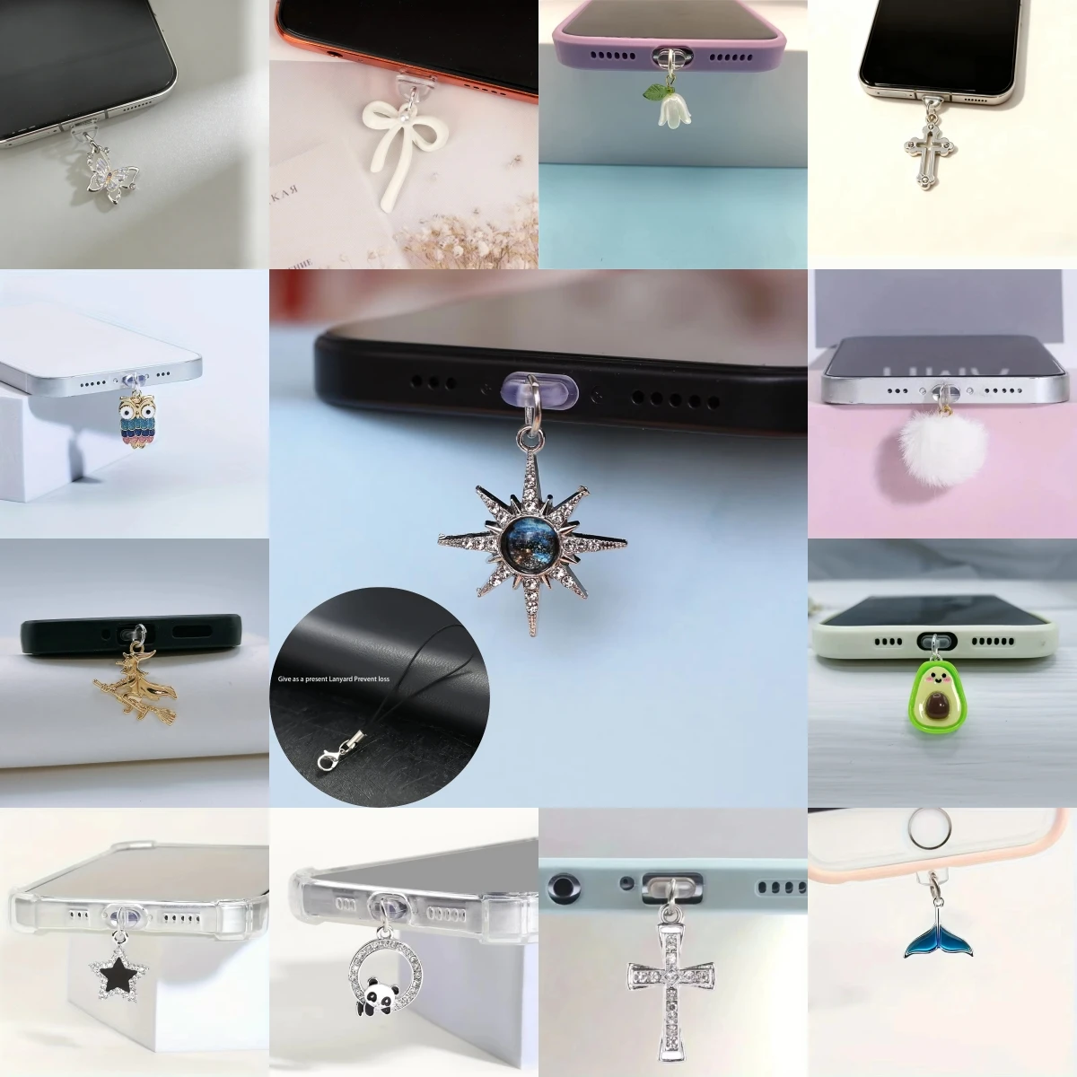 Phone Accessories You Need - سدادات غبار متعددة الأنماط للهواتف، تتميز