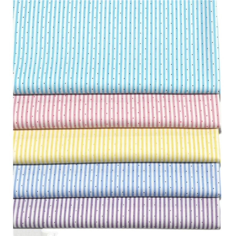 160x50cm Dot Stripe Cotton Twill  Cloth Bedding Baby  Handmade Decorative  Lining Fabric