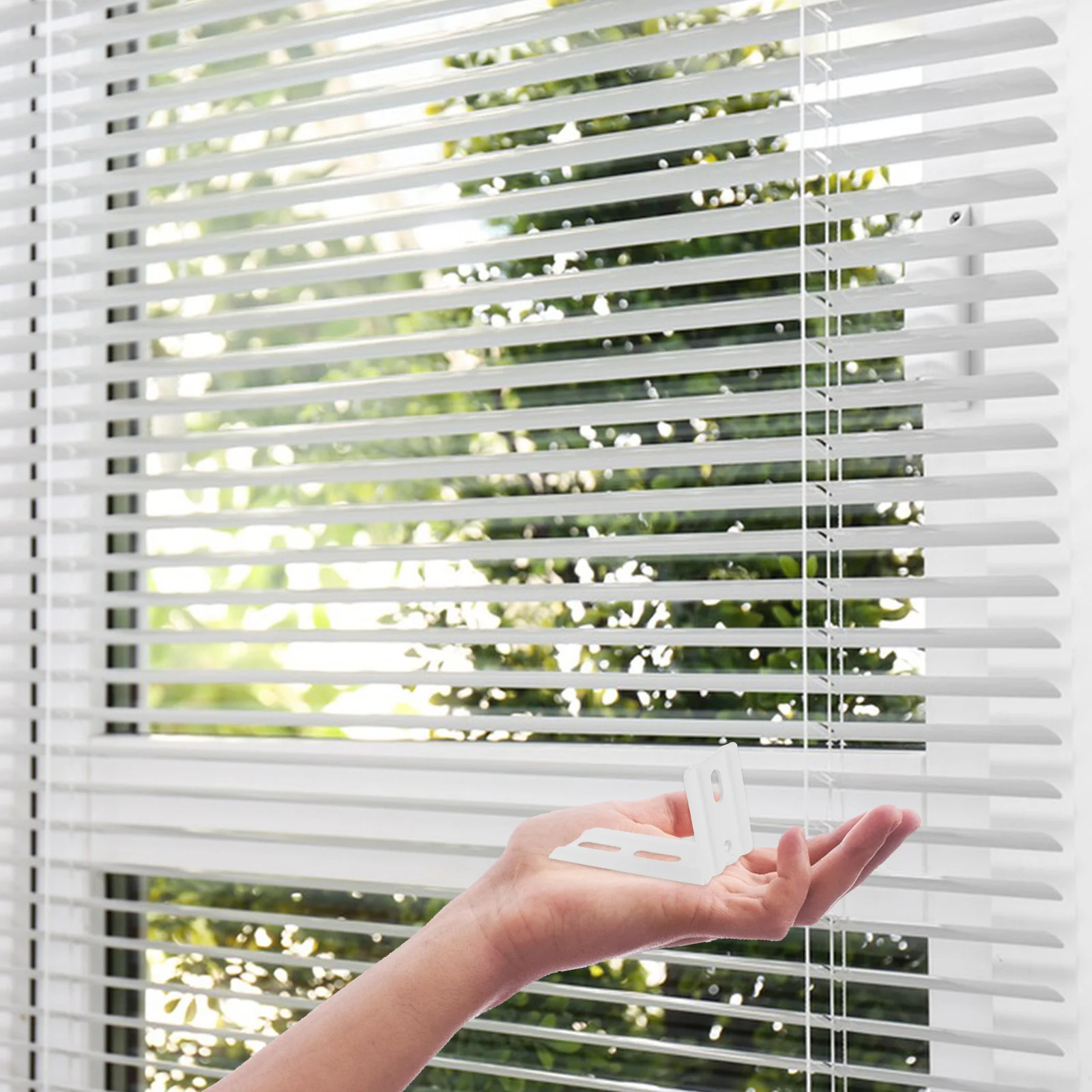 

10pcs Curtain Accessories 7 Letter Code L Bracket For Vertical Blinds Metal Mounting Holder Brackets Support Tool Decor