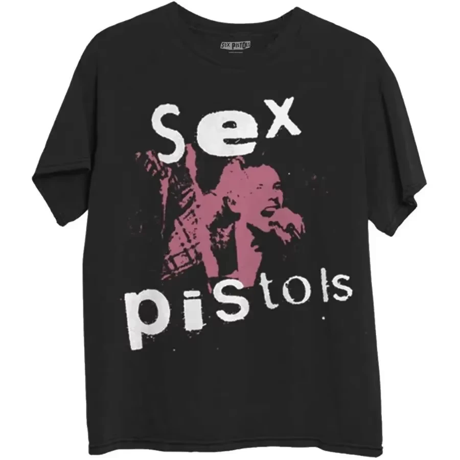 Britische Punkrock-Band Sex Pistols, klassisches Poster-Print-T-Shirt, Unisex, Sommer, neuer Stil, lockeres T-Shirt für Damen und Herren – Detail 10