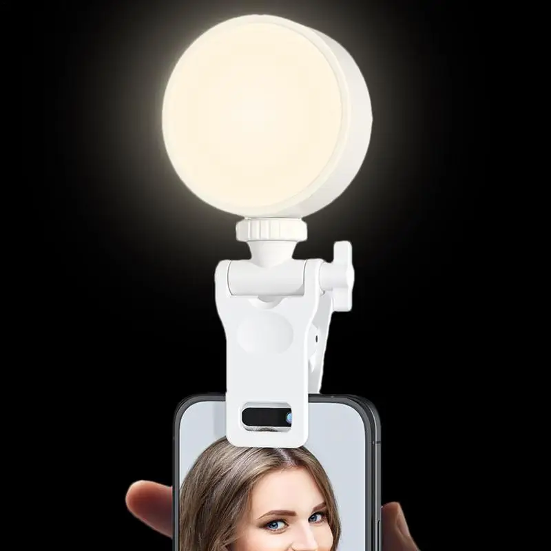 

LED Mobile Phone Selfie Light Clip-On Lamp Portable USB Charge LED Selfie Ring Light Flash Light Photo
