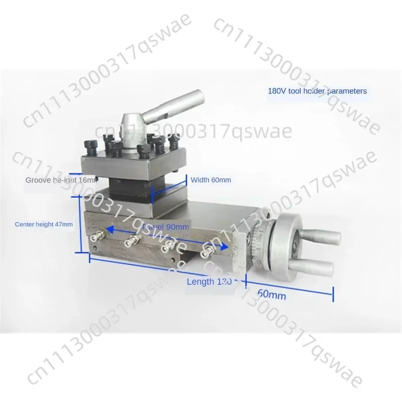 WM180V 90mm Stroke Hot Sale Square Tool Holder High Quality Metal Lathe Tool Holder Assembly Machine Small Carriage Knife Holder