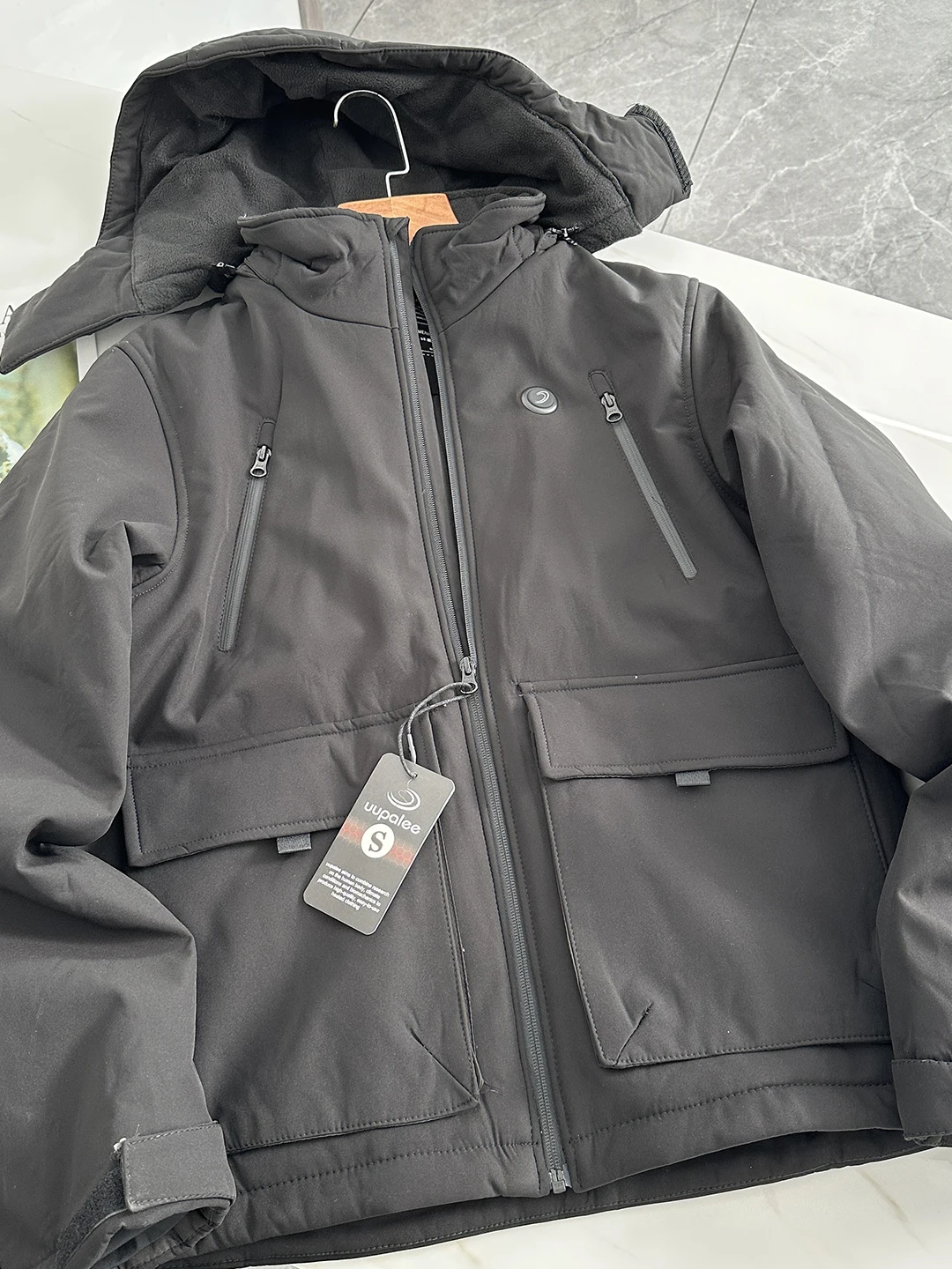 

Мужская хлопковая куртка с капюшоном Bla Tech: теплая, ветрозащитная, многофункциональная, для активного отдыха, стильная, длинная