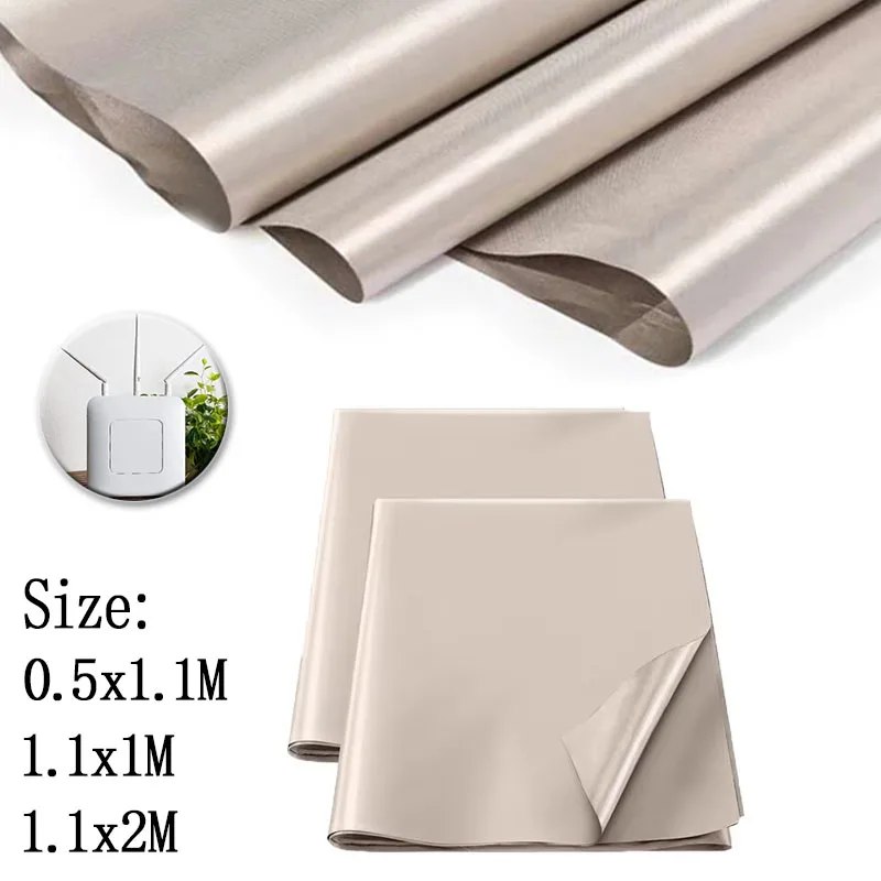 1Pcs Faraday Fabric RFIDs Shielding Cloth, EMF Blocking for WiFi/RF Signal, Anti Radiation Conductive Coppers Material