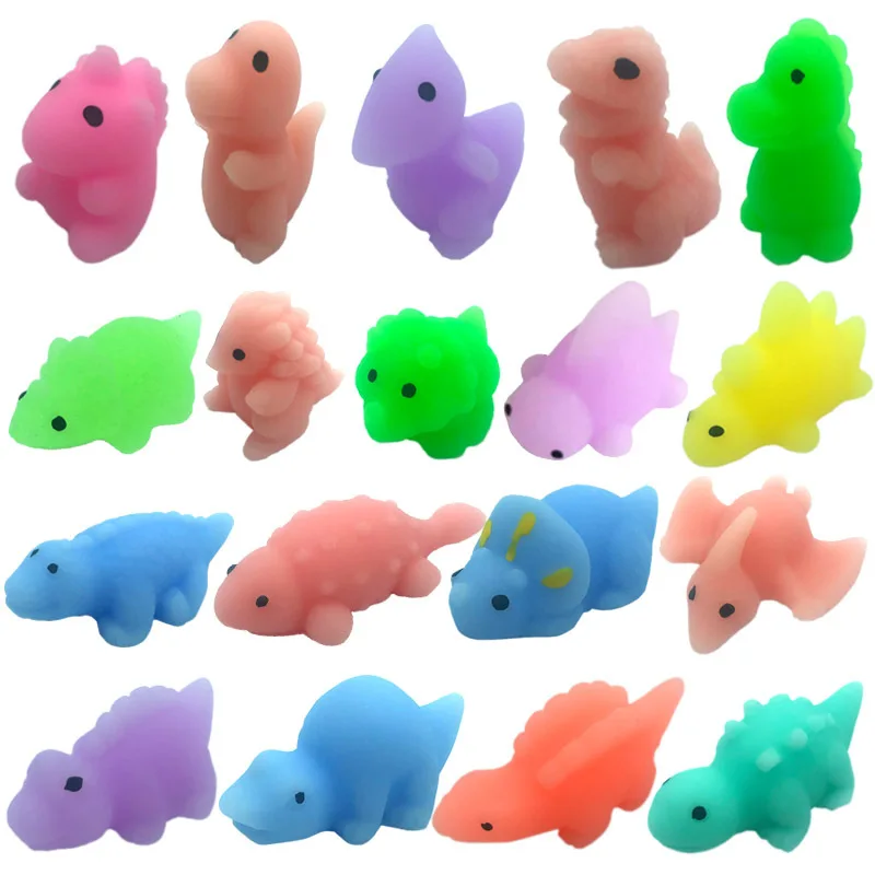 10/30Pcs Mochi Squishy Dinosaur Kawaii Stuff Squeeze Stress Toys Party Favors Kids Boys Girls Juguetes Antiestrés Para Niños