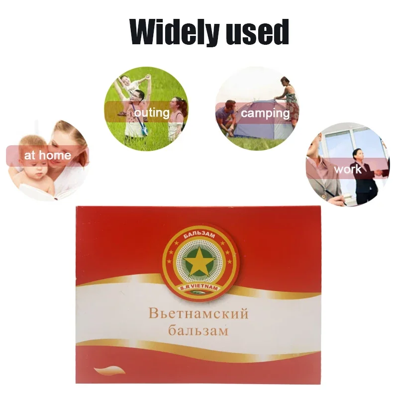 6pcs Qingliangyou Cream Relief Headache Dizziness Refreshing Plaster Natural Herb Menthol Ointment Anti-itching