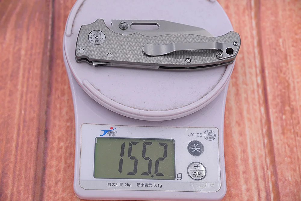 JUFULE Newest Big Ad20 Shark Ceramic Bearing Titanium Handle Mark 3V Logo Camping EDC Tool Kitchen Dinner Hike Utility Knife view 5