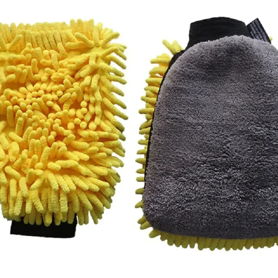Car Wash Glove Coral Mitt Soft Anti-scratch for Car Wash Multifunction Thick Cleaning Glove Car Wax Detailing Brush