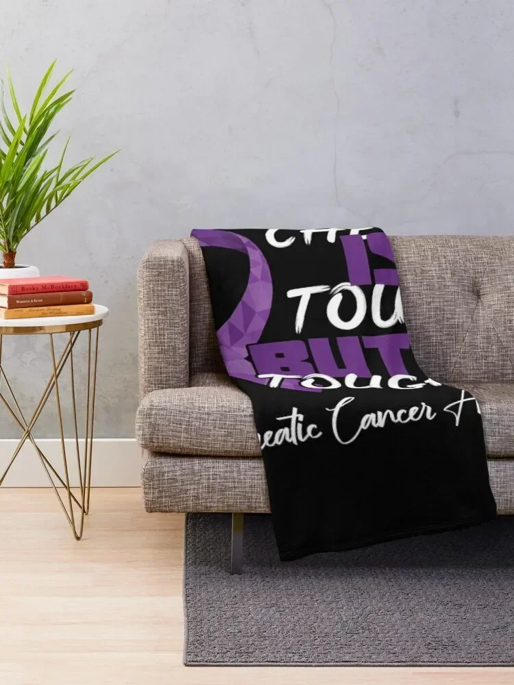 Chemo Is Tough But Im Tougher Throw Blanket Sleeping Bag Tourist Soft Big Giant Sofa Blankets